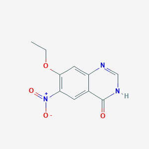 7-Ethoxy-6-nitroquinazolin-4(3H)-one chemical structure (CAS 936954-09-5)