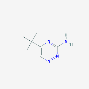 5-tert-Butyl-1,2,4-triazin-3-amine chemical structure (CAS 937-02-0)
