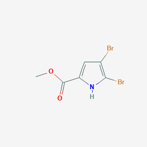 Methyl 4,5-dibromo-1H-pyrrole-2-carboxylate chemical structure (CAS 937-16-6)
