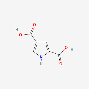 1H-Pyrrole-2,4-dicarboxylic acid chemical structure (CAS 937-26-8)