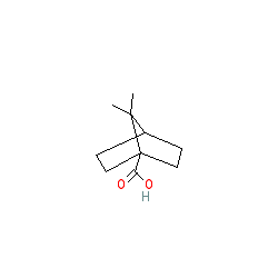 7,7-Dimethylbicyclo[2.2.1]heptane-1-carboxylic acid chemical structure (CAS 937-75-7)