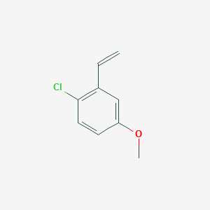 1-Chloro-4-methoxy-2-vinylbenzene chemical structure (CAS 937013-40-6)