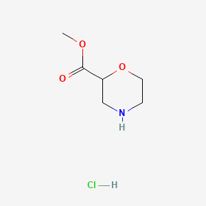Methyl morpholine-2-carboxylate hydrochloride chemical structure (CAS 937063-34-8)