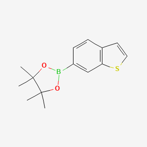 2-(Benzo[b]thiophen-6-yl)-4,4,5,5-tetramethyl-1,3,2-dioxaborolane chemical structure (CAS 937182-06-4)
