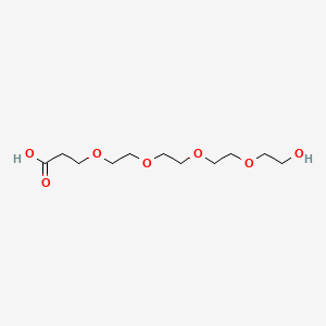 1-Hydroxy-3,6,9,12-tetraoxapentadecan-15-oic acid chemical structure (CAS 937188-59-5)