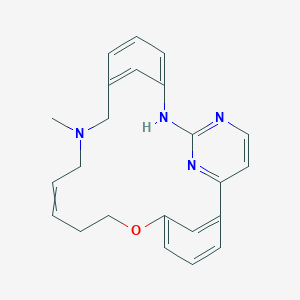 6-Methyl-12-oxa-3,6-diaza-2(4,2)-pyrimidina-1,4(1,3)-dibenzenacyclododecaphan-8-ene chemical structure (CAS 937270-47-8)