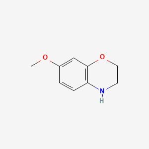 7-Methoxy-3,4-dihydro-2H-benzo[b][1,4]oxazine chemical structure (CAS 93735-22-9)