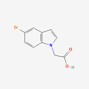 2-(5-Bromo-1H-indol-1-yl)acetic acid chemical structure (CAS 937621-97-1)