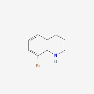 8-Bromo-1,2,3,4-tetrahydroquinoline chemical structure (CAS 937640-02-3)