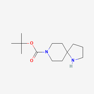 tert-Butyl 1,8-diazaspiro[4.5]decane-8-carboxylate chemical structure (CAS 937729-06-1)
