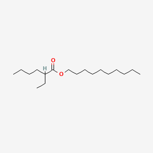 Decyl 2-ethylhexanoate chemical structure (CAS 93777-46-9)