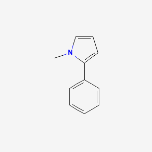 1-Methyl-2-phenyl-1H-pyrrole chemical structure (CAS 938-37-4)