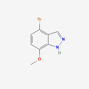 4-Bromo-7-methoxy-1H-indazole chemical structure (CAS 938062-01-2)