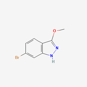 6-Bromo-3-methoxy-1H-indazole chemical structure (CAS 938062-38-5)