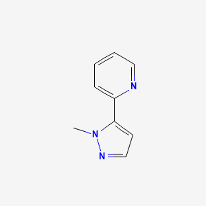 2-(1-Methyl-1H-pyrazol-5-yl)pyridine chemical structure (CAS 938066-21-8)