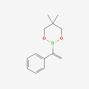 5,5-Dimethyl-2-(1-phenylvinyl)-1,3,2-dioxaborinane chemical structure (CAS 938080-25-2)