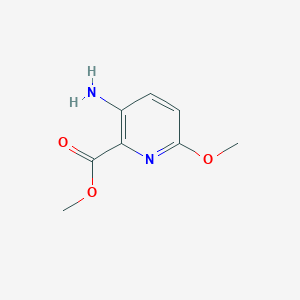 Methyl 3-amino-6-methoxypicolinate chemical structure (CAS 938439-54-4)