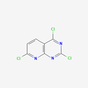 2,4,7-Trichloropyrido[2,3-d]pyrimidine chemical structure (CAS 938443-20-0)