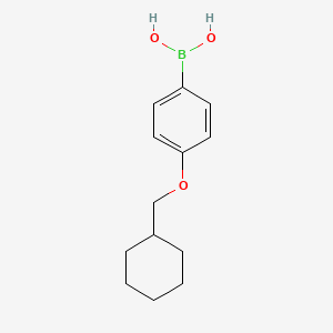(4-(Cyclohexylmethoxy)phenyl)boronic acid chemical structure (CAS 938443-35-7)