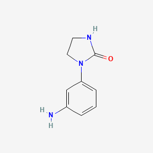 1-(3-Aminophenyl)imidazolidin-2-one chemical structure (CAS 938459-14-4)