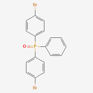 Bis(4-bromophenyl)(phenyl)phosphine oxide chemical structure (CAS 93869-52-4)