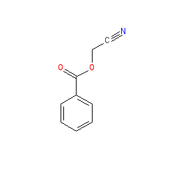 Cyanomethyl benzoate chemical structure (CAS 939-56-0)