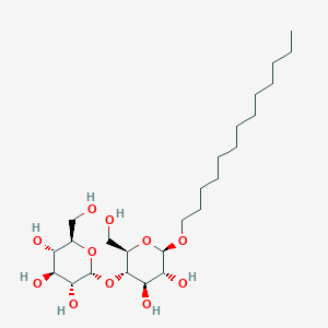 (2R,3R,4S,5S,6R)-2-(((2R,3S,4R,5R,6R)-4,5-Dihydroxy-2-(hydroxymethyl)-6-(tridecyloxy)tetrahydro-2H-pyran-3-yl)oxy)-6-(hydroxymethyl)tetrahydro-2H-pyran-3,4,5-triol chemical structure (CAS 93911-12-7)