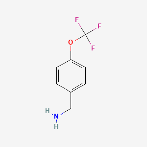 (4-(Trifluoromethoxy)phenyl)methanamine chemical structure (CAS 93919-56-3)