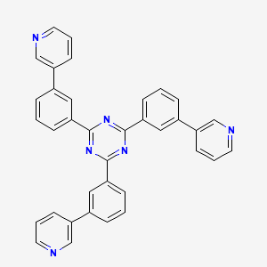 2,4,6-Tris(3-(pyridin-3-yl)phenyl)-1,3,5-triazine chemical structure (CAS 939430-26-9)