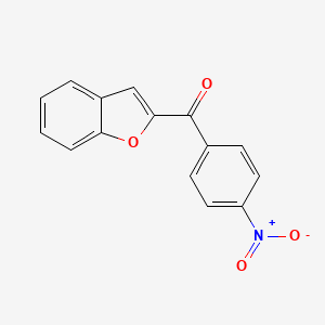 Benzofuran-2-yl(4-nitrophenyl)methanone chemical structure (CAS 93944-58-2)