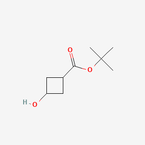 cis-tert-Butyl 3-hydroxycyclobutanecarboxylate chemical structure (CAS 939768-64-6)
