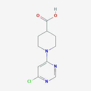 1-(6-Chloropyrimidin-4-yl)piperidine-4-carboxylic acid chemical structure (CAS 939986-75-1)