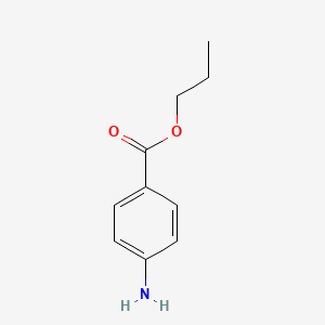Propyl 4-aminobenzoate chemical structure (CAS 94-12-2)
