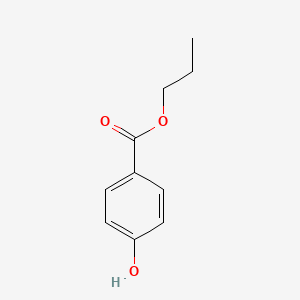 Propyl 4-hydroxybenzoate chemical structure (CAS 94-13-3)