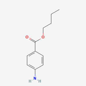 Butyl 4-aminobenzoate chemical structure (CAS 94-25-7)