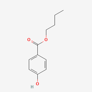 Butyl 4-hydroxybenzoate chemical structure (CAS 94-26-8)
