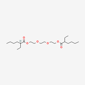 (Ethane-1,2-diylbis(oxy))bis(ethane-2,1-diyl) bis(2-ethylhexanoate) chemical structure (CAS 94-28-0)
