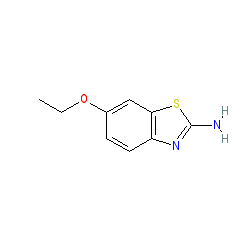 2-Amino-6-ethoxybenzothiazole chemical structure (CAS 94-45-1)