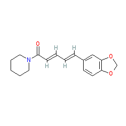 (2E,4E)-5-(Benzo[d][1,3]dioxol-5-yl)-1-(piperidin-1-yl)penta-2,4-dien-1-one chemical structure (CAS 94-62-2)