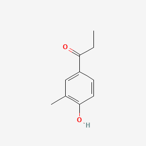 1-(4-Hydroxy-3-methylphenyl)propan-1-one chemical structure (CAS 940-04-5)