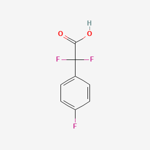 2,2-Difluoro-2-(4-fluorophenyl)acetic Acid chemical structure (CAS 94010-78-3)