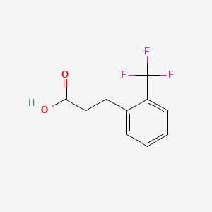 3-[2-(Trifluoromethyl)phenyl]propanoic acid chemical structure (CAS 94022-99-8)