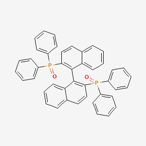 (S)-[1,1'-Binaphthalene]-2,2'-diylbis[1,1-diphenyl-1,1'-phosphineoxide] chemical structure (CAS 94041-18-6)
