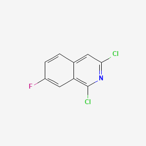 1,3-Dichloro-7-fluoroisoquinoline chemical structure (CAS 941294-25-3)
