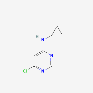 6-Chloro-N-cyclopropylpyrimidin-4-amine chemical structure (CAS 941294-43-5)