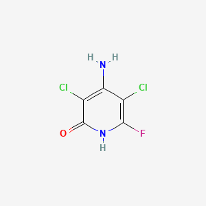 4-Amino-3,5-dichloro-6-fluoropyridin-2(1H)-one chemical structure (CAS 94133-62-7)