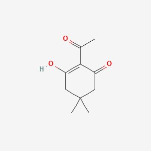 2-(1-Hydroxyethylidene)-5,5-dimethylcyclohexane-1,3-dione chemical structure (CAS 94142-97-9)