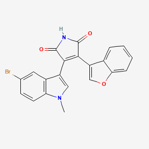 3-(Benzofuran-3-yl)-4-(5-bromo-1-methyl-1H-indol-3-yl)-1H-pyrrole-2,5-dione chemical structure (CAS 941575-71-9)
