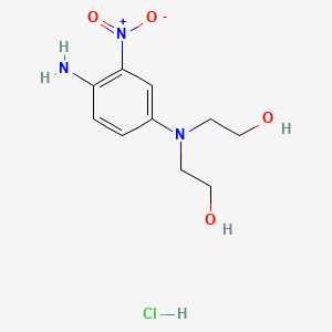 2,2'-((4-Amino-3-nitrophenyl)azanediyl)diethanol hydrochloride chemical structure (CAS 94158-13-1)
