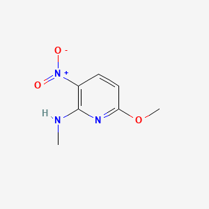 6-Methoxy-N-methyl-3-nitropyridin-2-amine chemical structure (CAS 94166-58-2)